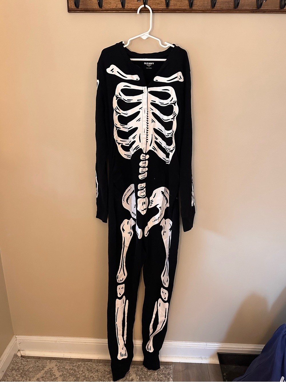 Old navy maternity skeleton onesie